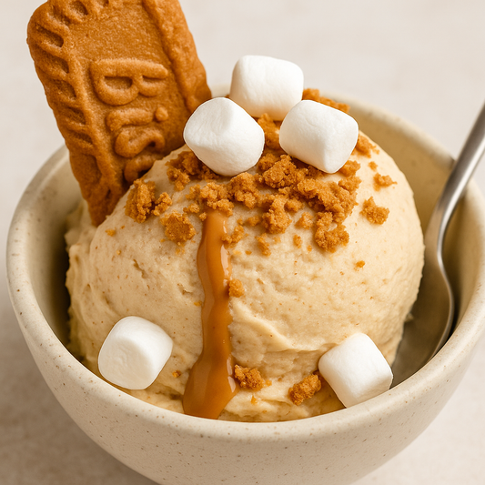 Biscoff Vanilla Protein Ice Cream (Made for the Ninja® CREAMi®)