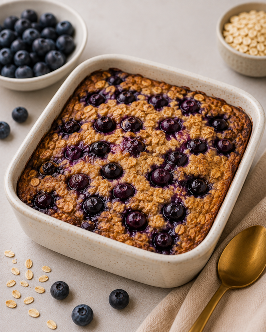 Blueberry Baked Protein Oats
